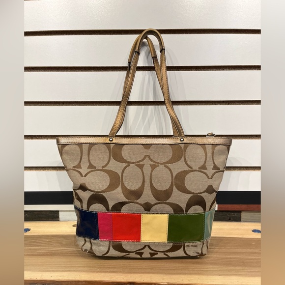 Coach Signature Stripe tote - F15538 - Picture 3 of 12